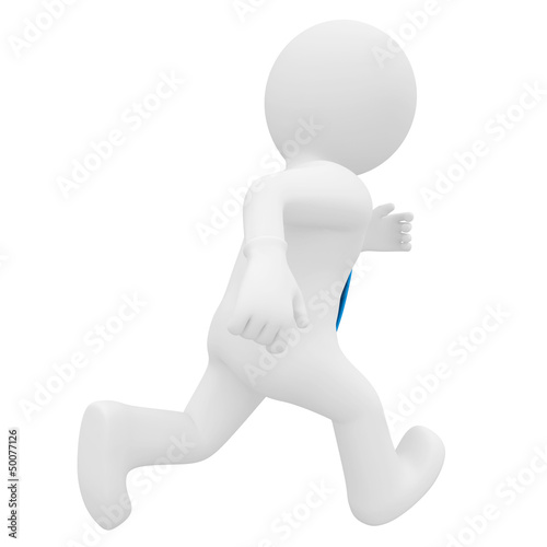 Illustration: 3D man running 3D man running