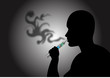 Stock Vector illustration of Vaping