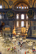 Interior of the Hagia Sophia in Istanbul, Turkey
