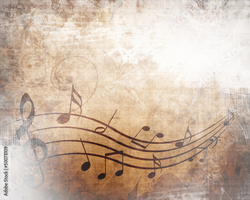 Illustration: Old music sheet Old music sheet