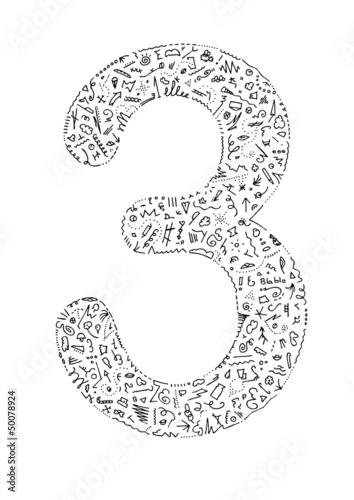 Vector: Blabla number 3v Blabla number 3v