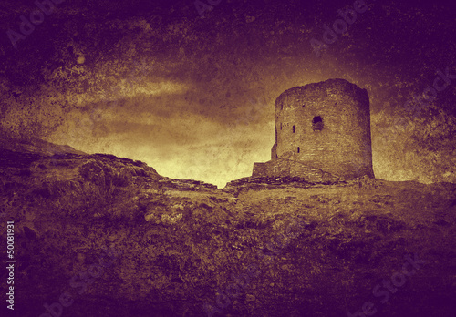 Photo: old derelict castle old derelict castle