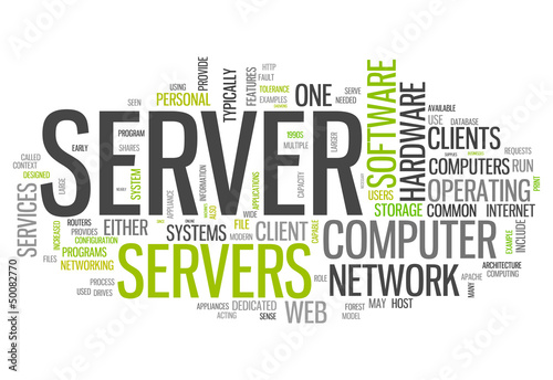 Illustration: Word Cloud "Server" Word Cloud "Server"