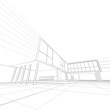 Blueprint white isolated