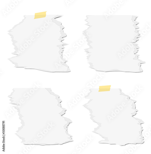 Vector: Papier, geklebt Papier, geklebt