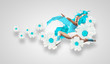 Image of sport woman jumping