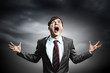 businessman in anger