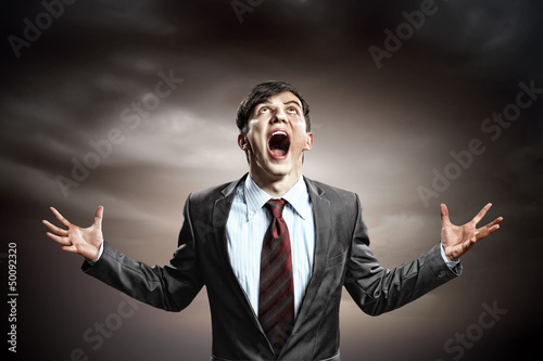 Photo: businessman in anger businessman in anger