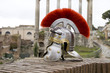 Roman soldier helmet, Fori Imperiali, Rome, Italy