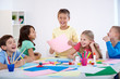 Children laughing