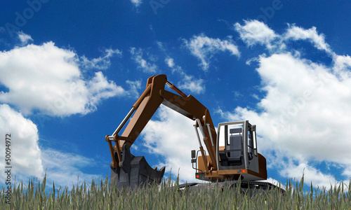 Illustration: excavator excavator