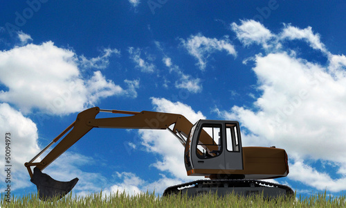 Illustration: excavator excavator