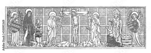 Illustration: Medieval : Christian Scene Medieval : Christian Scene