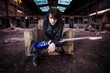 Photo: Guitarist on abandoned building Guitarist on abandoned building