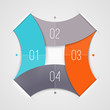 Abstract infographic numbered elements