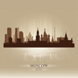 Moscow Russia skyline city silhouette