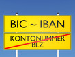 BIC_IBAN / Kontonummer_BLZ - 3D