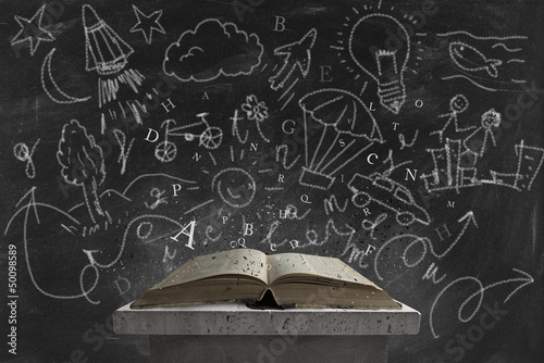 Photo: Imagination and book Imagination and book