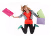 girl with shopping bags