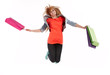 girl with shopping bags