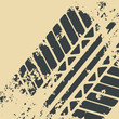 Grunge Trace Of Tires