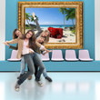 Happy friends and travel