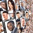 Many the isolated portraits of people