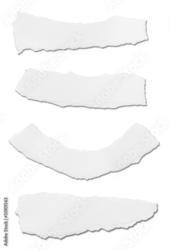 Photo: white paper ripped message background white paper ripped message background
