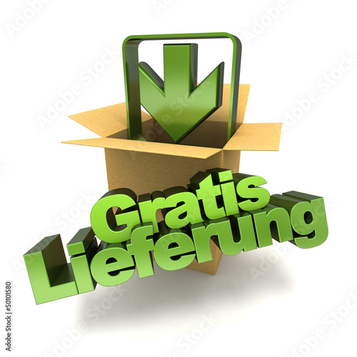 Illustration: Gratis lieferung Gratis lieferung