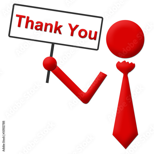 Illustration: Thank You Signboard Thank You Signboard