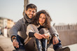 Romantic Young Couple in the City