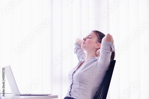 Photo: business woman at office business woman at office