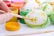 Photo: Painting colorful Easter eggs Painting colorful Easter eggs