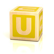 letter u alphabet cubes font