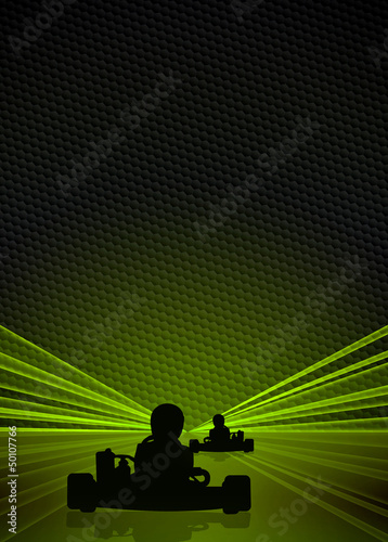 Illustration: Gokart background Gokart background