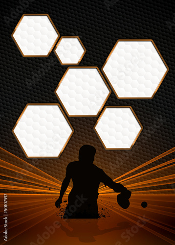 Illustration: Ping pong background Ping pong background
