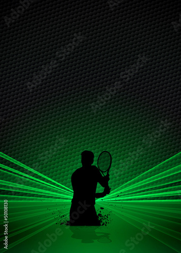 Illustration: Tennis sport background Tennis sport background