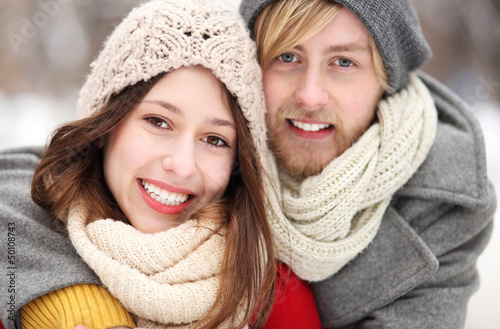 Photo: Portrait of smiling young couple Portrait of smiling young couple