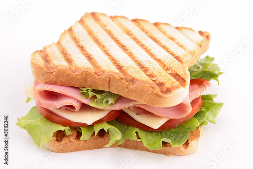 Photo: sandwich isolated on white sandwich isolated on white