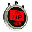 Time Is Up Message Meaning Deadline Reached