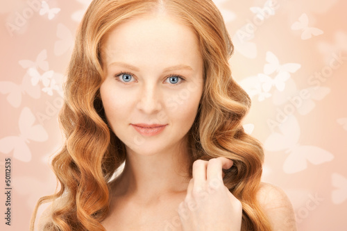 Photo: beautiful woman with butterflies beautiful woman with butterflies