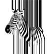 Zebra barcode vector illustration