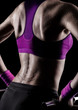 Gymnast sweating