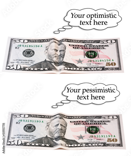 Photo: optimistic or pessimistic, 50 dollar set optimistic or pessimistic, 50 dollar set