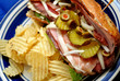 Meat Sandwich with Vegetables