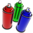 Illustration: Sprühdosen RGB Sprühdosen RGB