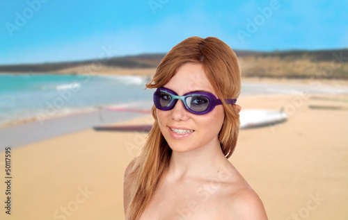 Photo: Girl on the beach Girl on the beach
