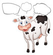 A cow with empty callouts