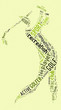 Golf pictogram on green background
