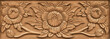 flower carved on wood